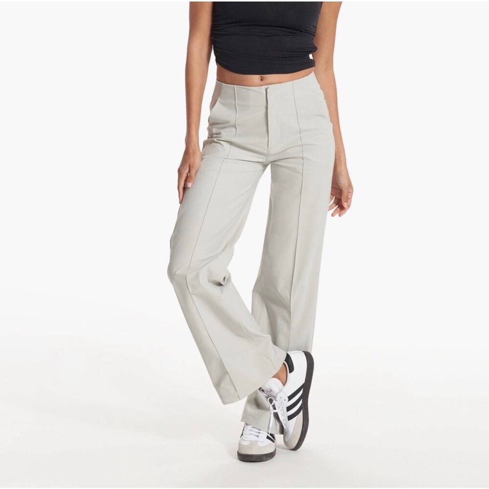Vuori Meta Pant Light Grey Wide Leg Size Medium